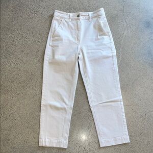 Everlane Cream Cropped Trousers